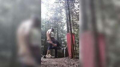 Outdoor Twink Fuck Fest with Mature Guy!