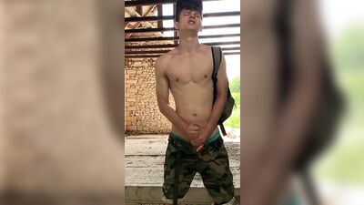 Gay Porn - Cum Shots in the Barn with Jacking being replaced by Cum Shots.