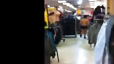 Strip undies in mall twink tube