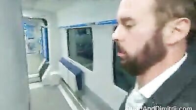 Fucking in the Toilet: The Ultimate Public Train Cock Sucking Experience!