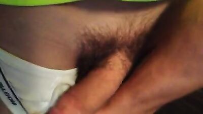 Tighty White Briefs Stuffed with Cock! - Twink Porns Big Cocks Fetish Solo