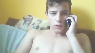 Cute Blond Jerks Off in his Bed - Gay Boys Porn Video!