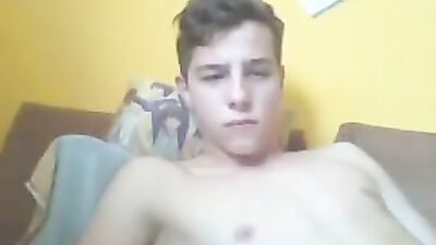 Cute Blond Jerks Off in his Bed - Gay Boys Porn Video!
