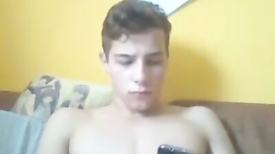 Cute Blond Jerks Off in his Bed - Gay Boys Porn Video!