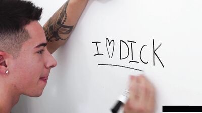 Bathroom Bullys Cum Shots: Graffiti Payback