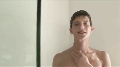 Jerking After Shower: Boys Wet and Ready for Action!