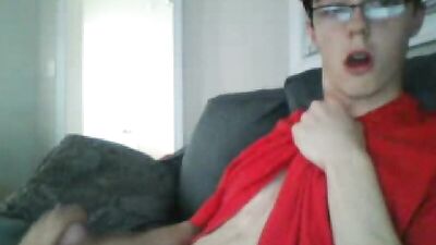 Cure Nerd Cums Again! - Gay Porn Abs-olutely Intense Cum Shots