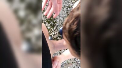 Double Duty with Daddys Twink: Oral Public Outdoor Blowjob Extravaganza!
