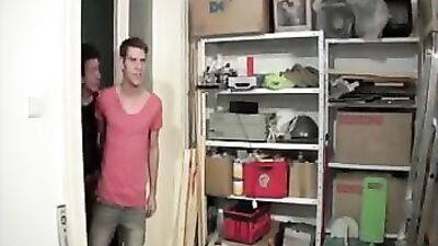 Barebacking in the Pantry - Twinks Cum Shots!
