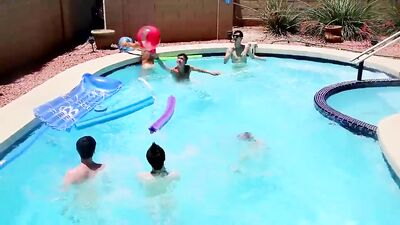 Twinks Summer Sex Fest: Pool Boys Porn - A Gay Group Sex Adventure!