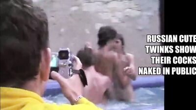 Twink Naked Fun in Public - Russian Cuties Show Their Cocks!
