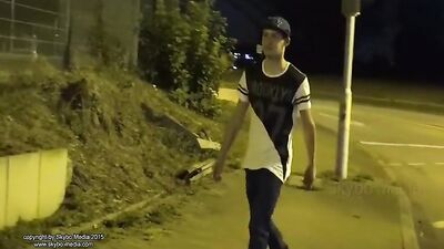 Gay Porn: The Bus Stop Boys - Amateur Big Cocks in Public!