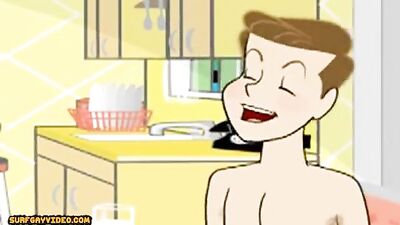 Gay Cartoon Porn: Sex Education with Daddy and Son!