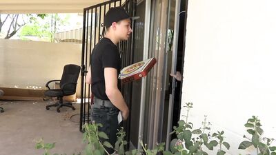 The Bareback Pizza Boy Delivers Hot Gay Porn