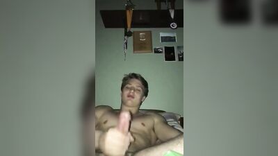 Young Blonde Shoots Cum for Gay Porn!