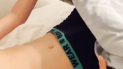 Hardon needs to be taken care before going to sleep boys porn