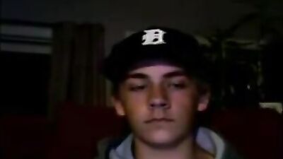 Self-Service Baseball Cap Boys Porn: A Handjob Web-Cam Experience