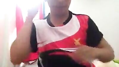 Young Web-Cam Boy Shows Off His Huge Cock on Facebook Gay Porn!