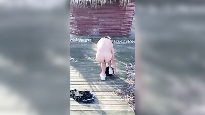 Strip Twink Public Handjob!