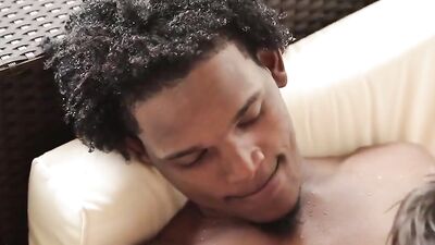 Black & White Boys Foursome - Action Bareback Cum Shots