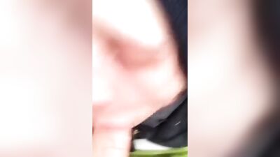 Gang of Ladies Sucking Outdoor Cum Mix!