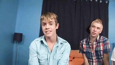 Cherry Twinks Threesome Ramming Deep Double Penetration Gay Porn