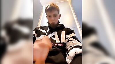 Straight in the Stalls! Hot Public Toilet Boys Gay Porn Action!