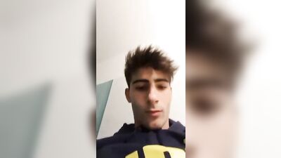 Gay Soccer Player Beats Off in the Bathroom - Boys Porn!