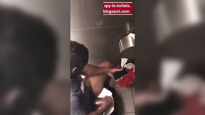 Black Toilet Spy: Big Dick Exposed!