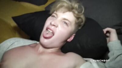 Slim French Eager Boy Bareback Cum Shots