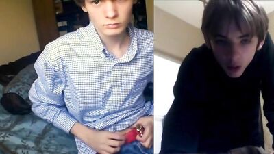 Gay Webcam Twink Porn: Amateur Blond Boys Handjob Voyeur!