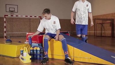 Gay Porn Twinks in the Gym Bareback Sex Heat