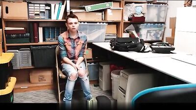 Gay Porn: Rough Justice Twink Caught and d by Store Detective