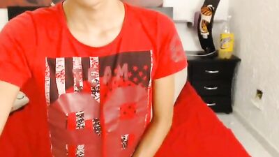 Latino Cum Show with Vibrator Dildo!