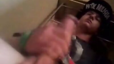 Big Balls Jerking: No Cum Solo Amateur Handjob