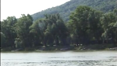 Gay Outdoor Threeway Cumshot Orgy!