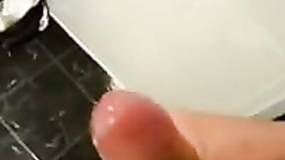 Young Pride in Public Bathroom Boys - Cum Shots Handjob Solo