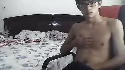 Cum Shots Solo - Cute Boy Porn with Glasses JO: The Ultimate Gay Porn Experience