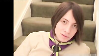 Gentleman with Long Hair Cumshot Porn - Ass Play and Jerk Off Scene!