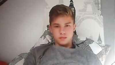 Blonde Twink Boys Double Handed Gay Porn Excitement