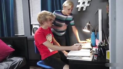 Double Duty: Beautiful Boyfriends Fucking and Studying Porn