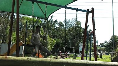 Uncut Twink With Massive Eyebrows Enjoys A Public Play With His Cock