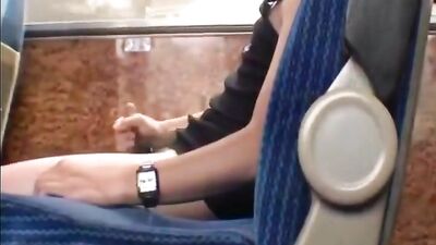 Handy Boys in the Bus: Amateur Cum Shots and Handjobs