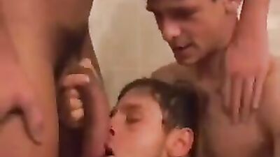 Shower Trio: Amature Cum Shots