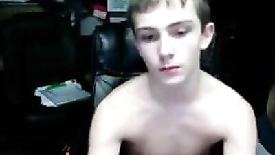 Cute Boy Cumming on Cam - Gay Porn Computer Room Adventure!