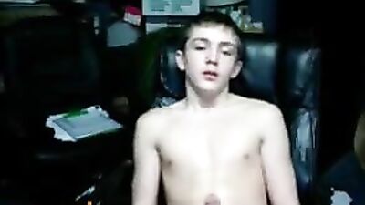 Cute Boy Cumming on Cam - Gay Porn Computer Room Adventure!