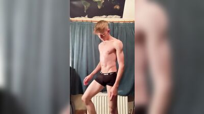 Unleashing Big Cocks Blond Boys Fetish - Aiden Shows it off Again! Gay Porn