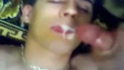 Cumming on my Best Friends Pretty Mouth! - Gay Porn Facial Cumshot Oral Feeding
