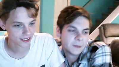 Blonde Guy Gets Handjob From Best Buddy on CamBoys Porn!