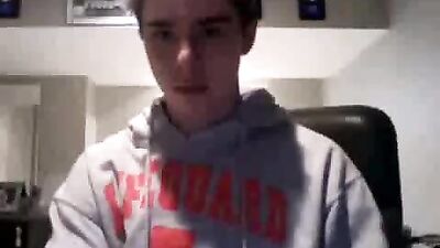 Young Cutie Wanking His D**k Standing Up - Boy Porn Solo Video!